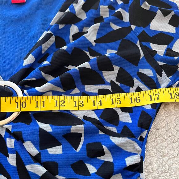 A LINE Women's Long Sleeve V Neck Sheer Lined‎ Pullover Blouse Size L - Picture 5 of 6